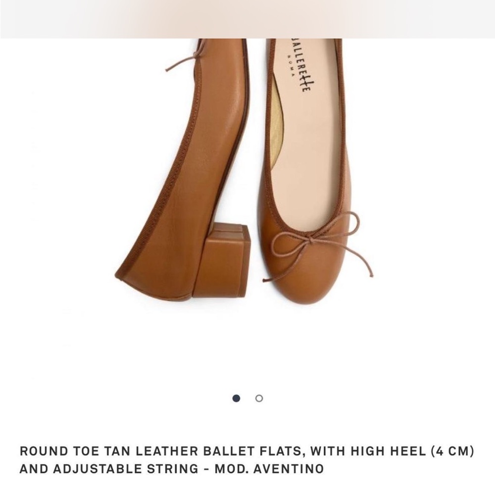Tan Leather Ballet Flats/Pumps